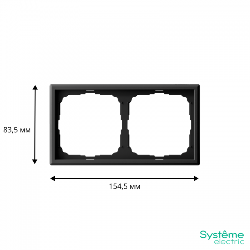 Рамка 2-м ArtGallery универс. карбон SE GAL001002 GAL001002
