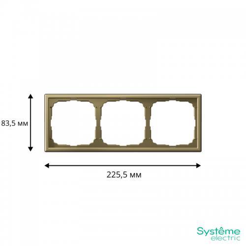 Рамка 3-м ArtGallery зол. SE GAL001603 GAL001603