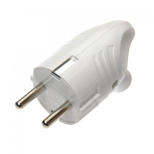 Вилка электрическая с заземл. с кольцом (ушком) 16А 250В IP20 бел. TOKOV ELECTRIC TKL-PLUZR-C01 TKL-PLUZR-C01