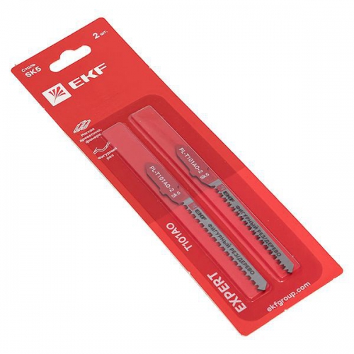 Пилка для электролобзика T101AO (фигурный рез по дереву)(SK5) (уп.2шт) Expert EKF pl-t101ao-2 pl-t101ao-2