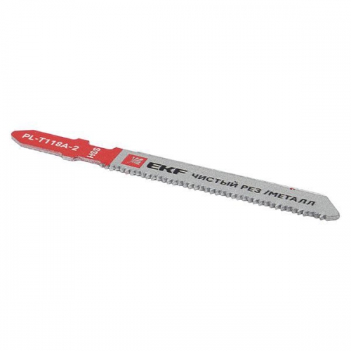 Пилка для электролобзика прямые T118A (чистовой рез по металлу)(HSS) (уп.2шт) Expert EKF pl-t118a-2 pl-t118a-2