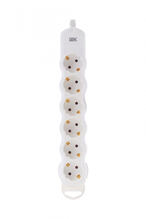 Колодка удлинителя 6-мест. с заземл. РПр06 IEK WYP10-D-KP-16-06-ZS-K01 WYP10-D-KP-16-06-ZS-K01
