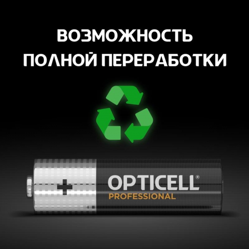 Элемент питания алкалиновый AA/LR6 (блист. 6шт) Professional Opticell 5052003 5052003
