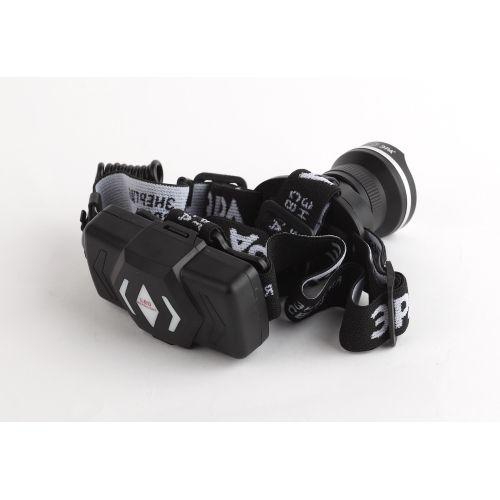 Фонарь аккумуляторный налобный GA-806 CREE 5Вт регулир. фокус литиевый аккум. 2.5А.ч алюм. USB пластик. (кор.) Эра Б0039626 Б0039626