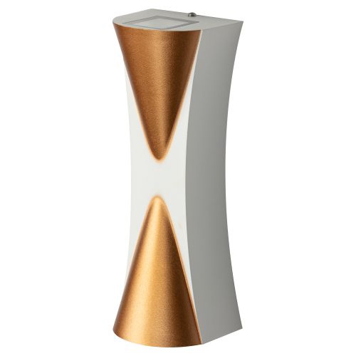 Светильник светодиодный WL43 WH+GD 6Вт 3500К для интерьера/фасадов IP54 бел./зол. Эра Б0054423 Б0054423