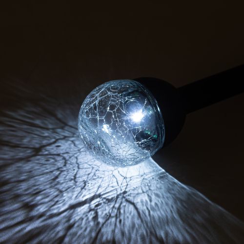 Светильник садовый Капля холодный белый высота 33см 1LED на солнечной батарее Эра Б0062363 Б0062363