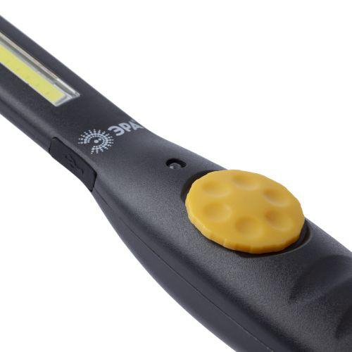 Фонарь аккумуляторный автомобильный Практик AA-701 COB литиевый аккум. 3.2А.ч крюк магнит 40г изгиб корпуса пластик. (кор.) Эра Б0036613 Б0036613