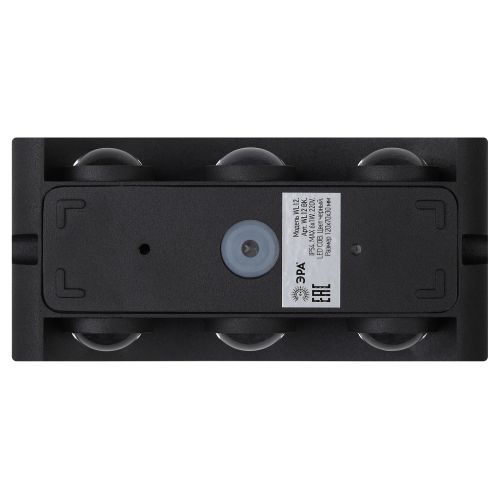 Светильник WL12 BK декор. подсветка светодиод. 6х1Вт IP54 черн. ЭРА Б0034611 Б0034611