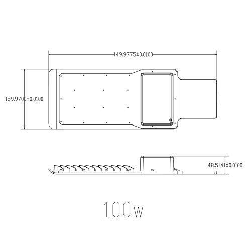 Светильник светодиодный SPP-503-0-50K-100 100Вт 10000лм 5000К IP65 (Аналог ДКУ) консольный ЭРА Б0043669 Б0043669