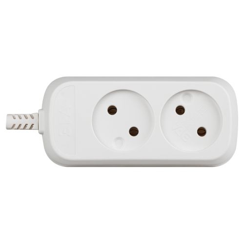 Колодка удлинителя KX-2 2-м без зазeмл. ЭРА Б0028330 Б0028330