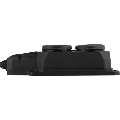 Колодка удлинителя 2-м с заземл. 16А IP44 K-2e-B-IP44 каучук черн. Эра Б0044544 Б0044544