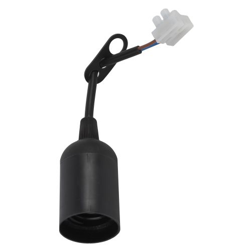 Патрон E27 с клеммной колодкой пластик черный (50/200/6000) Эра Б0043677 Б0043677