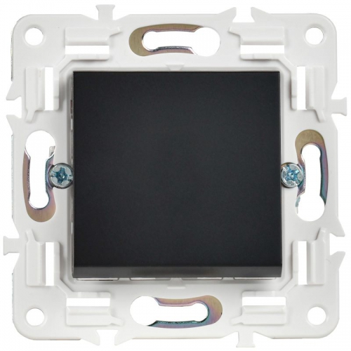 Выключатель 1-кл. SKANDY 10А SK-V01Bl черн. IEK SK-V10-0-10-K02 SK-V10-0-10-K02