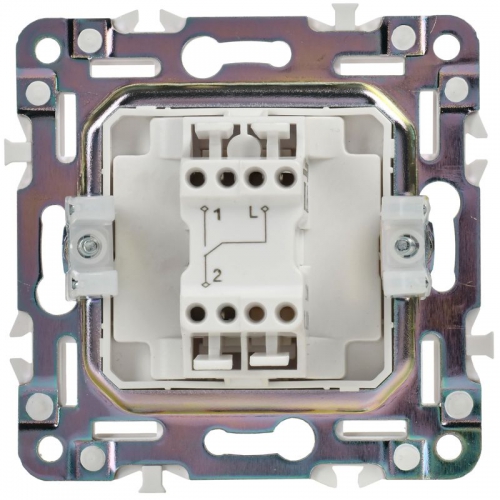Выключатель проходной 1-кл. SKANDY 10А SK-V02W арктич. бел. IEK SK-V12-0-10-K01 SK-V12-0-10-K01