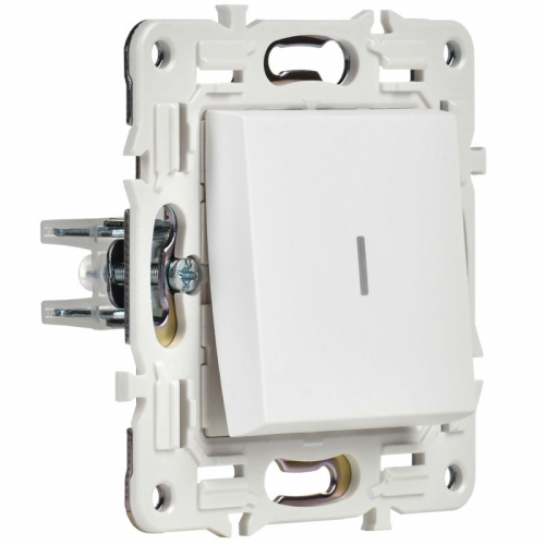 Выключатель проходной 1-кл. SKANDY 10А SK-V08W с индикацией арктич. бел. IEK SK-V12-1-10-K01 SK-V12-1-10-K01