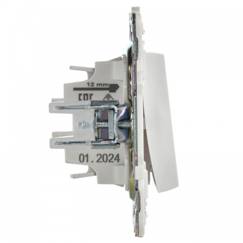 Выключатель проходной 1-кл. SKANDY 10А SK-V08W с индикацией арктич. бел. IEK SK-V12-1-10-K01 SK-V12-1-10-K01