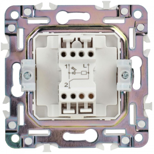 Выключатель 1-кл. SKANDY 10А SK-V07Bl с индикацией черн. IEK SK-V10-1-10-K02 SK-V10-1-10-K02