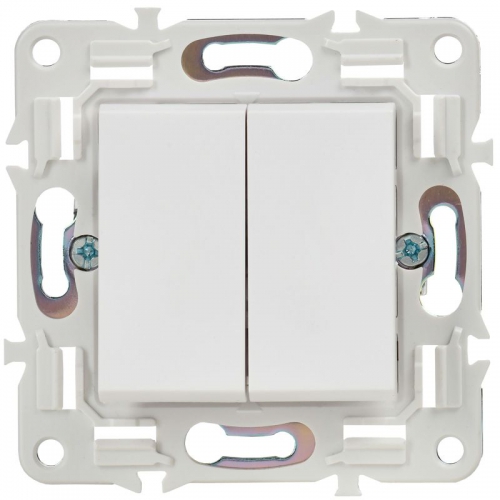 Выключатель проходной 2-кл. SKANDY 10А SK-V05W арктич. бел. IEK SK-V22-0-10-K01 SK-V22-0-10-K01