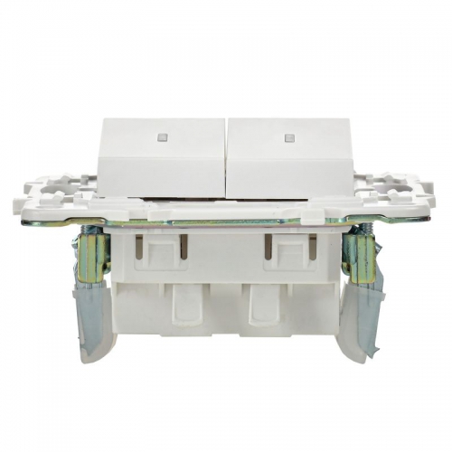 Выключатель 2-кл. SKANDY 10А SK-V09W с индикацией арктич. бел. IEK SK-V20-1-10-K01 SK-V20-1-10-K01