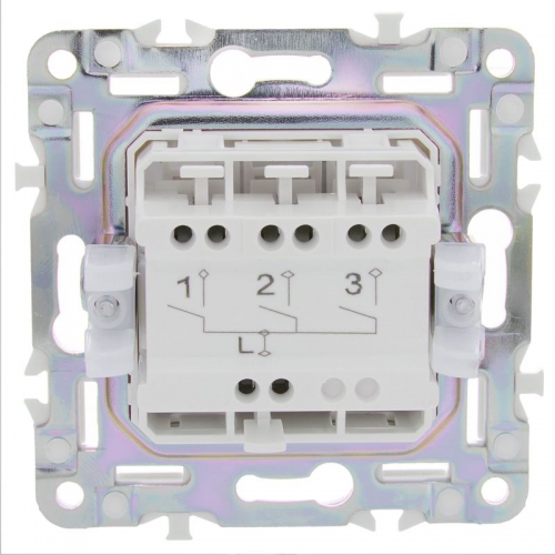 Выключатель 3-кл. SKANDY 10А SK-V11Bl черн. IEK SK-V30-0-10-K02 SK-V30-0-10-K02