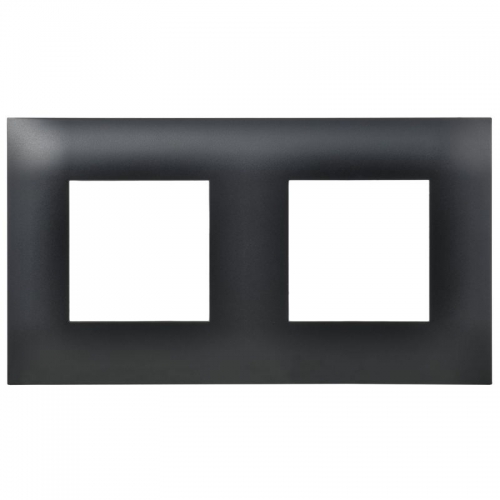 Рамка 2-м SKANDY SK-F02Bl черн. IEK SK-M22-K02 SK-M22-K02