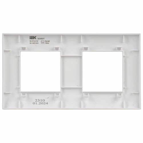 Рамка 2-м SKANDY SK-F02W арктич. бел. IEK SK-M22-K01 SK-M22-K01