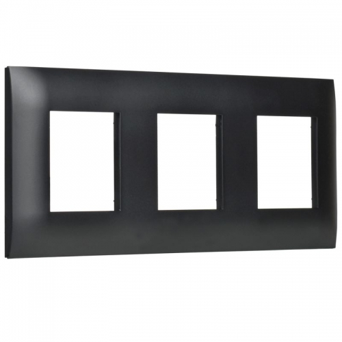 Рамка 3-м SKANDY SK-F03Bl черн. IEK SK-M32-K02 SK-M32-K02