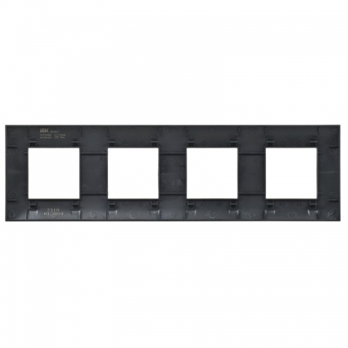 Рамка 4-м SKANDY SK-F04Bl черн. IEK SK-M42-K02 SK-M42-K02