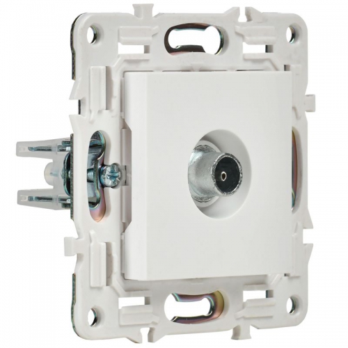 Розетка TV оконечная SKANDY SK-A12W арктич. бел. IEK SK-A10-O-K01 SK-A10-O-K01