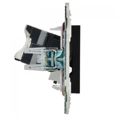 Розетка компьютерная RJ45 кат.5E SKANDY SK-K01Bl черн. IEK SK-K10-1-K02 SK-K10-1-K02