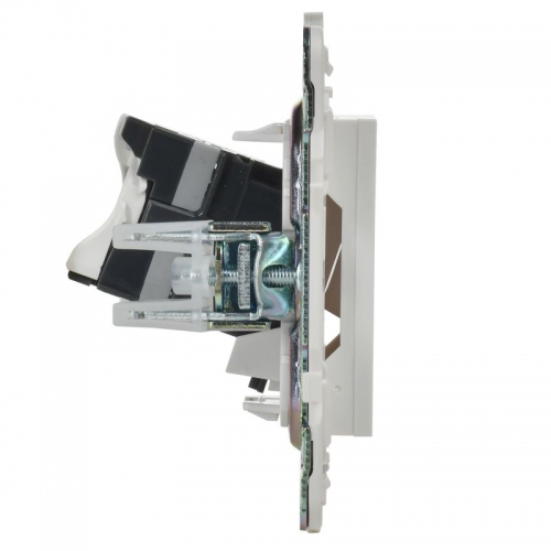 Розетка компьютерная RJ45 кат.5E SKANDY SK-K01W арктич. бел. IEK SK-K10-1-K01 SK-K10-1-K01