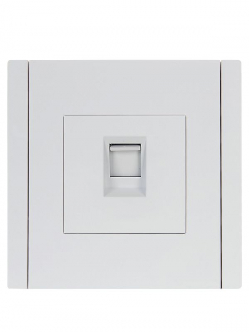 Розетка компьютерная RJ45 кат.5E FORTE&PIANO FP232 бел. IEK FP-K10-1-K01 FP-K10-1-K01