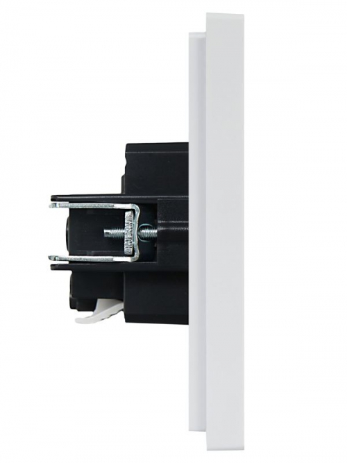 Розетка СП FORTE&PIANO FP214 16А с заземл. без защ. шторок безвинт. крепл. бел. IEK FP-R11-16-1-K01 FP-R11-16-1-K01