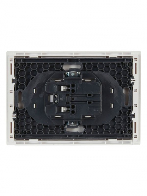 Розетка 2-м СП FORTE&PIANO FP226 10А без заземл. без защ. шторок безвинт. крепл. бел. IEK FP-R20-10-1-K01 FP-R20-10-1-K01