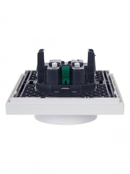 Розетка 2-м СП FORTE&PIANO FP223 16А с заземл. защ. шторки безвинт. крепл. бел. IEK FP-R24-16-1-K01 FP-R24-16-1-K01