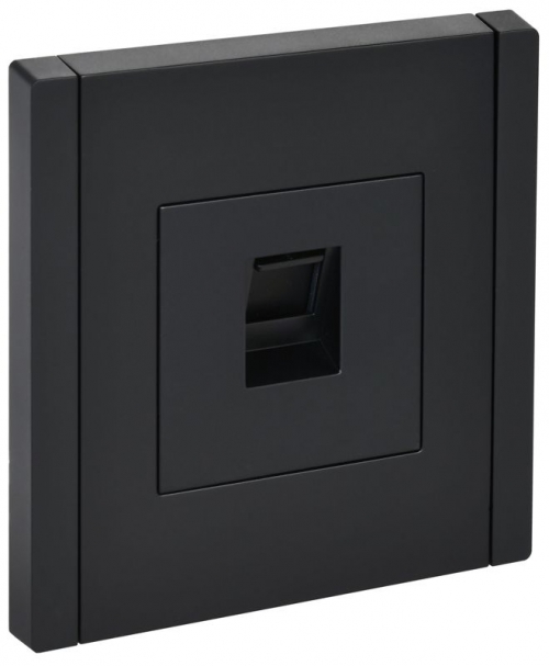 Розетка компьютерная RJ45 кат.5E FORTE&PIANO FP132 черн. IEK FP-K10-1-K02 FP-K10-1-K02