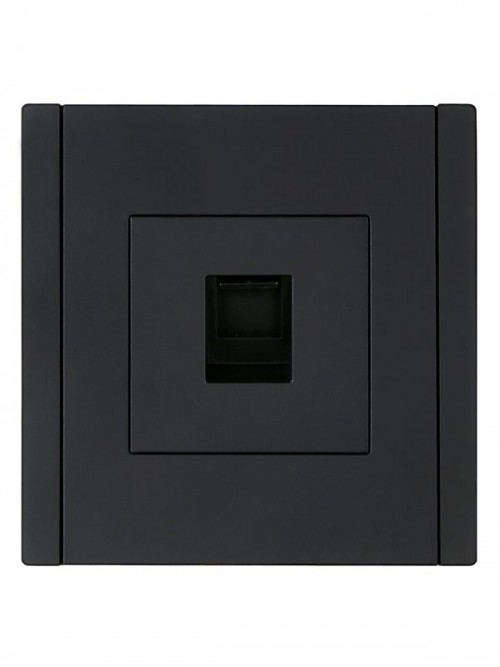 Розетка компьютерная RJ45 кат.5E FORTE&PIANO FP132 черн. IEK FP-K10-1-K02 FP-K10-1-K02