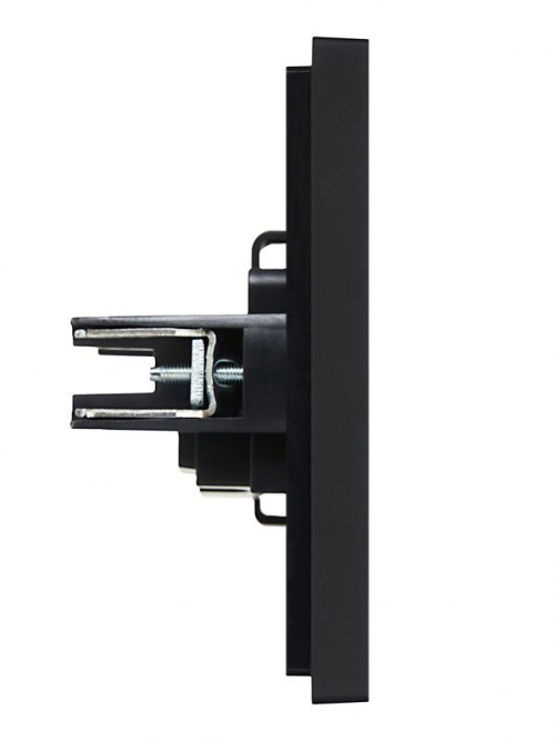 Розетка 1-м СП FORTE&PIANO FP118 10А без заземл. без защ. шторок винт. крепл. черн. IEK FP-R10-10-K02 FP-R10-10-K02