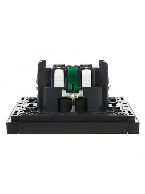 Розетка СП FORTE&PIANO FP113 16А с заземл. защ. шторки безвинт. крепл. черн. IEK FP-R14-16-1-K02 FP-R14-16-1-K02