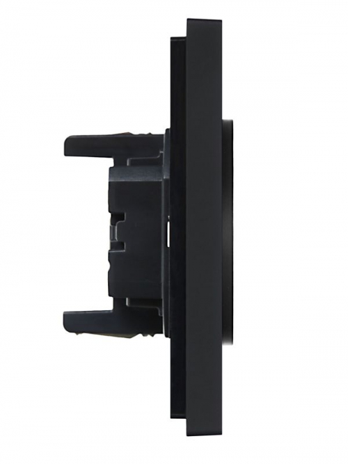 Розетка 2-м СП FORTE&PIANO FP126 10А без заземл. без защ. шторок безвинт. крепл. черн. IEK FP-R20-10-1-K02 FP-R20-10-1-K02