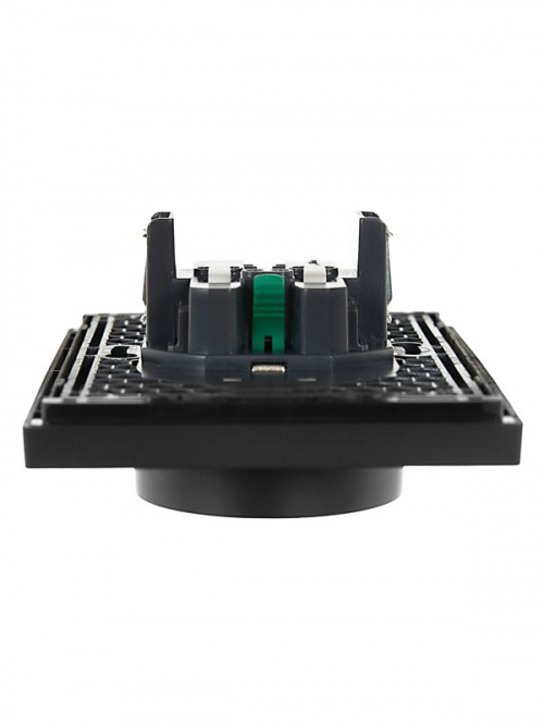 Розетка 2-м СП FORTE&PIANO FP124 16А с заземл. без защ. шторок безвинт. крепл. черн. IEK FP-R21-16-1-K02 FP-R21-16-1-K02