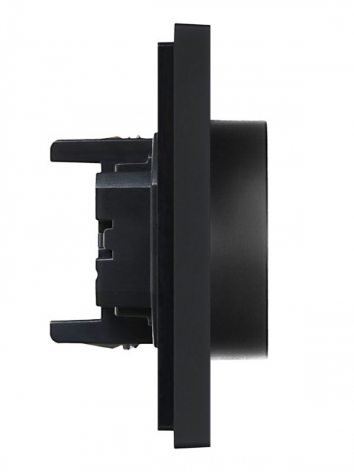 Розетка 2-м СП FORTE&PIANO FP123 16А с заземл. защ. шторки безвинт. крепл. черн. IEK FP-R24-16-1-K02 FP-R24-16-1-K02