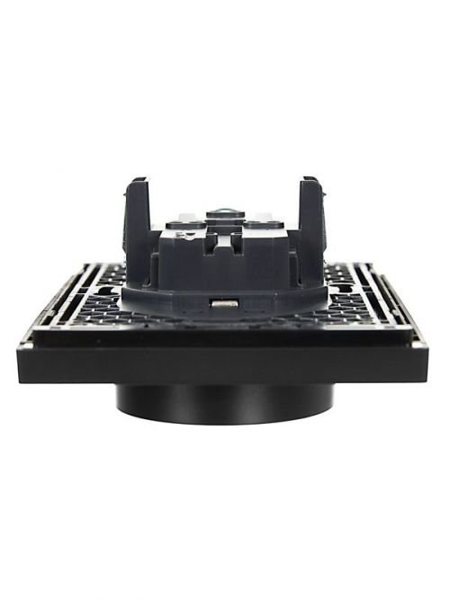 Розетка 2-м СП FORTE&PIANO FP123 16А с заземл. защ. шторки безвинт. крепл. черн. IEK FP-R24-16-1-K02 FP-R24-16-1-K02