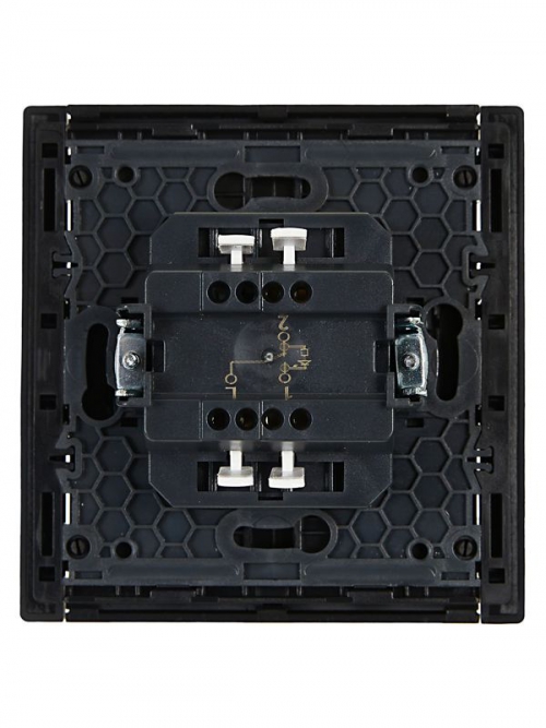 Выключатель проходной 1-кл. СП FORTE&PIANO 10А FP104 с индикацией черн. IEK FP-V12-1-10-1-K02 FP-V12-1-10-1-K02