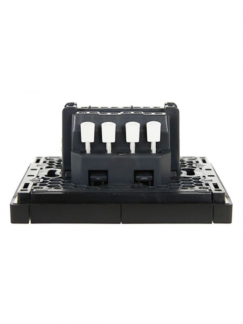 Выключатель проходной 2-кл. СП FORTE&PIANO 10А FP108 с индикацией черн. IEK FP-V22-1-10-1-K02 FP-V22-1-10-1-K02