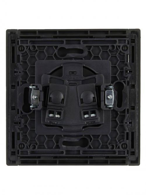 Розетка 1-м СП FORTE&PIANO FP318 10А без заземл. без защ. шторок винт. крепл. сер. IEK FP-R10-10-K03 FP-R10-10-K03