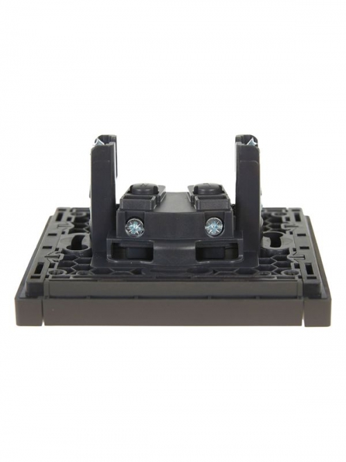 Розетка 1-м СП FORTE&PIANO FP318 10А без заземл. без защ. шторок винт. крепл. сер. IEK FP-R10-10-K03 FP-R10-10-K03