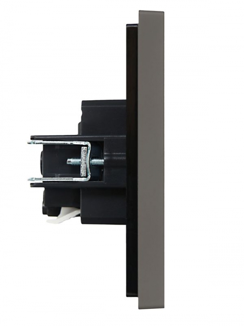 Розетка СП FORTE&PIANO FP314 16А с заземл. без защ. шторок безвинт. крепл. сер. IEK FP-R11-16-1-K03 FP-R11-16-1-K03