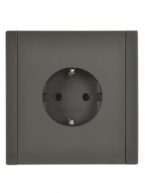 Розетка СП FORTE&PIANO FP316 16А с заземл. без защ. шторок винт. крепл. сер. IEK FP-R11-16-K03 FP-R11-16-K03