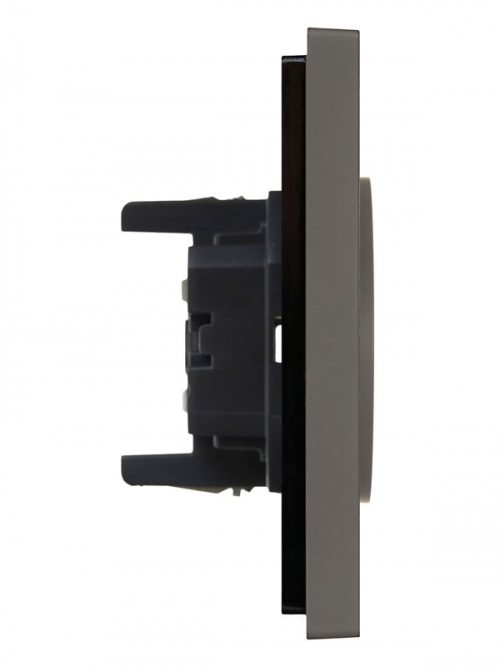 Розетка 2-м СП FORTE&PIANO FP326 10А без заземл. без защ. шторок безвинт. крепл. сер. IEK FP-R20-10-1-K03 FP-R20-10-1-K03